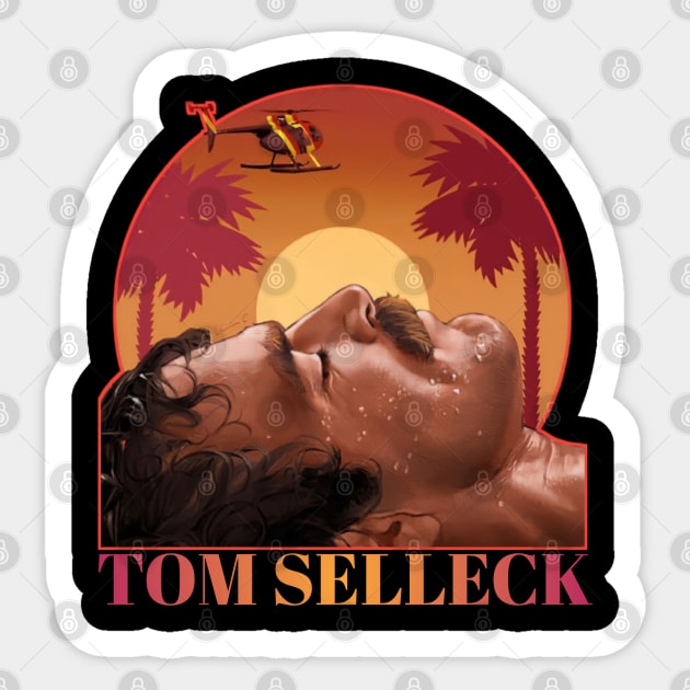 Tom selleck Sticker by St1